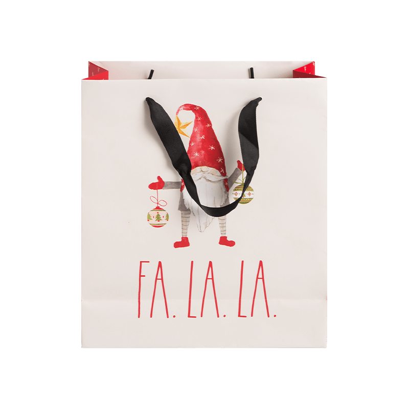 Saco de papel de Natal personalizado por atacado de fábrica Saco de presente de luxo Saco de compras com logotipo e padrão