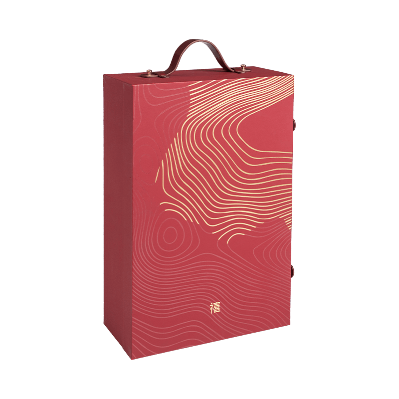 Venda quente logotipo personalizado caixa de vinho de papel de luxo caixa de papelão ondulado conjunto de vinho caixa de presente