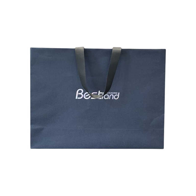Sacos de papel luxuosos com logotipo personalizado com alças para embalagem de presente sacos de compras promocionais