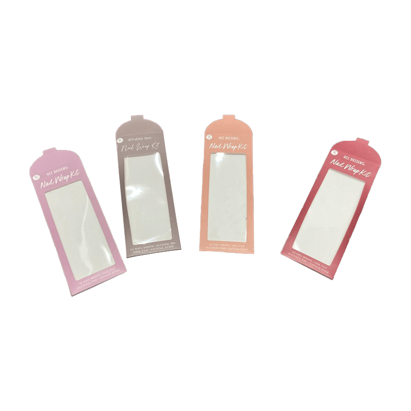 Caixa de cartão de papel personalizada por atacado, pequena caixa de papel, janela transparente, papelão, esmalte, caixa de papel
